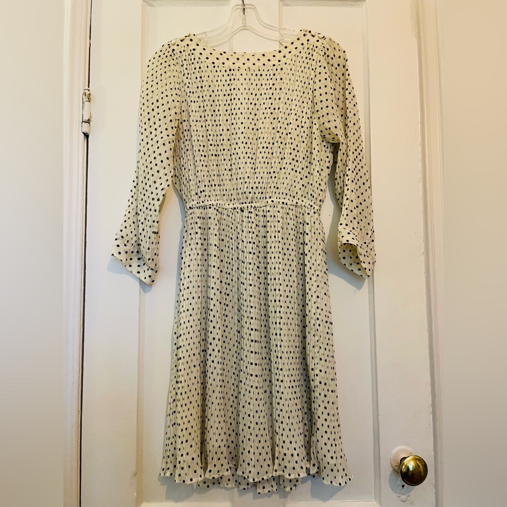 Vintage Cream Polka Dot Dress